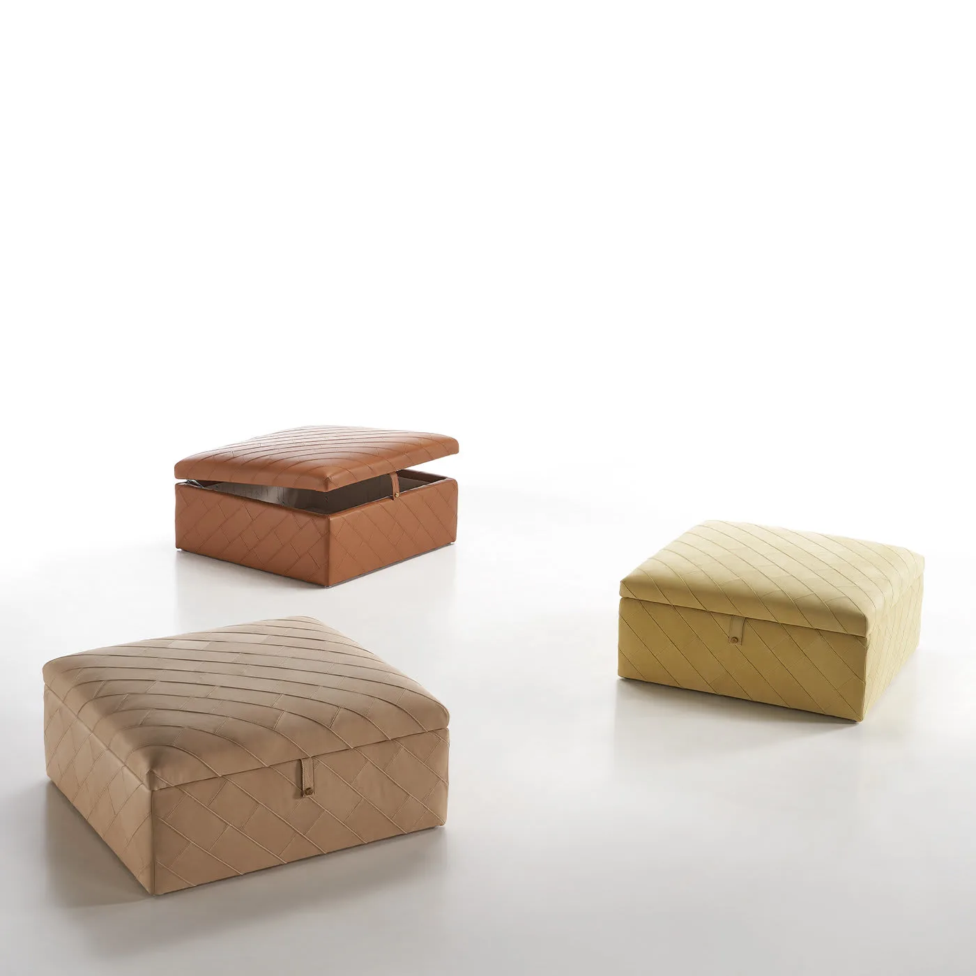 Dauphin Beige Storage Pouf