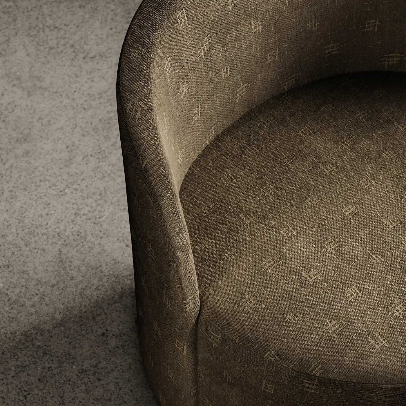 Dig It Armchair Brown Velvet