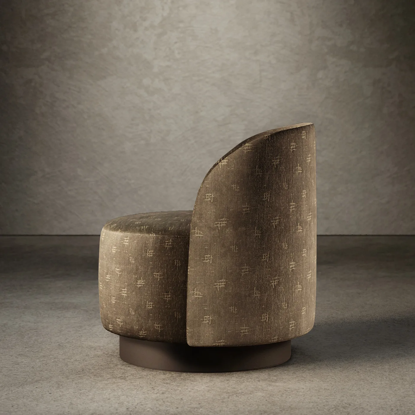 Dig It Armchair Brown Velvet