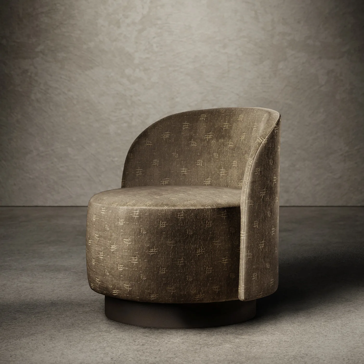 Dig It Armchair Brown Velvet