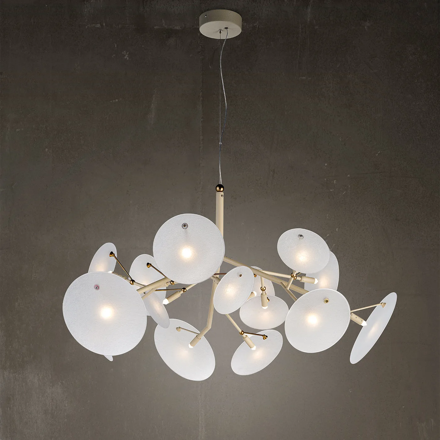 Dp Murano Glossy Quartz Glass Chandelier