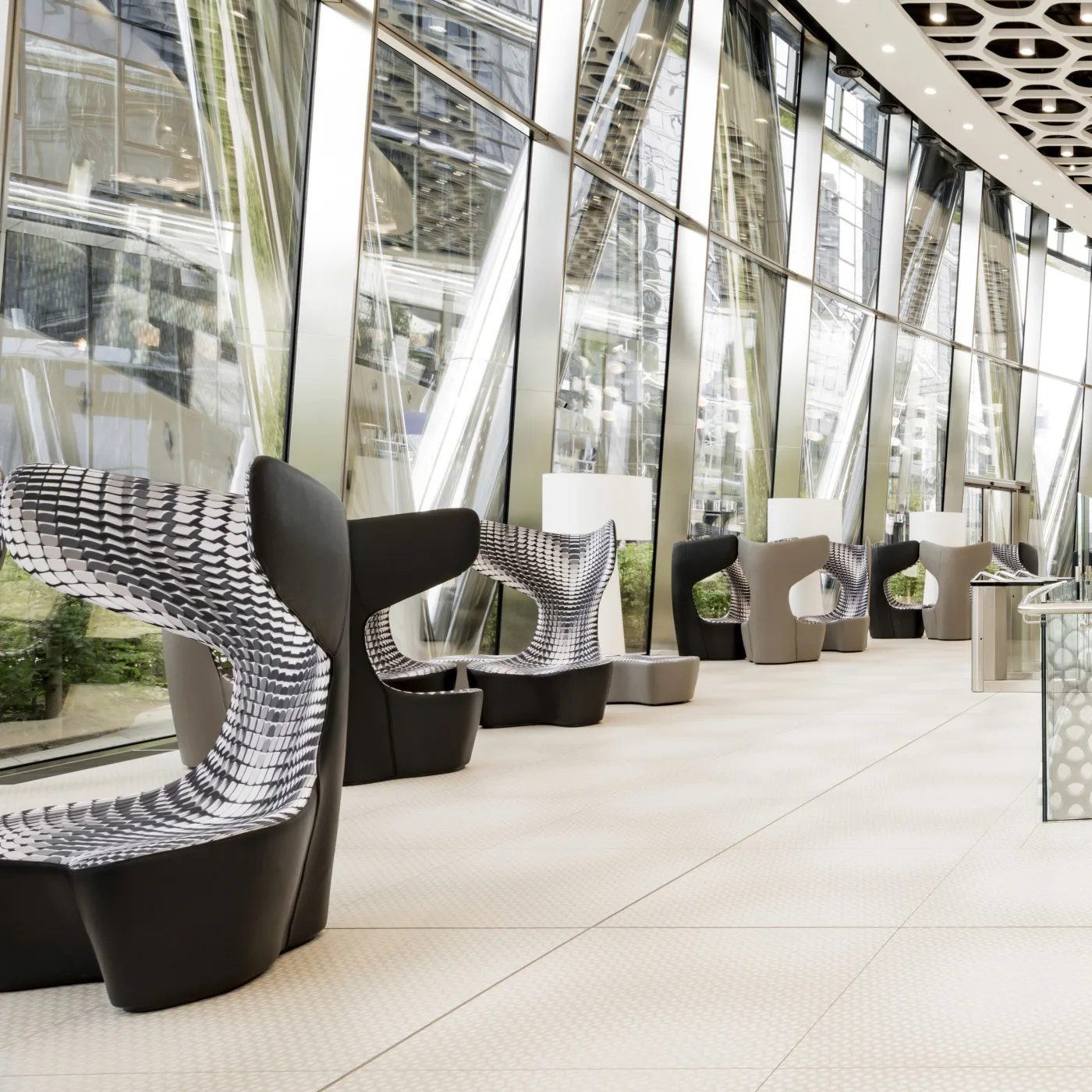 Drum High-Back Fabric Armchair By Mac Stopa