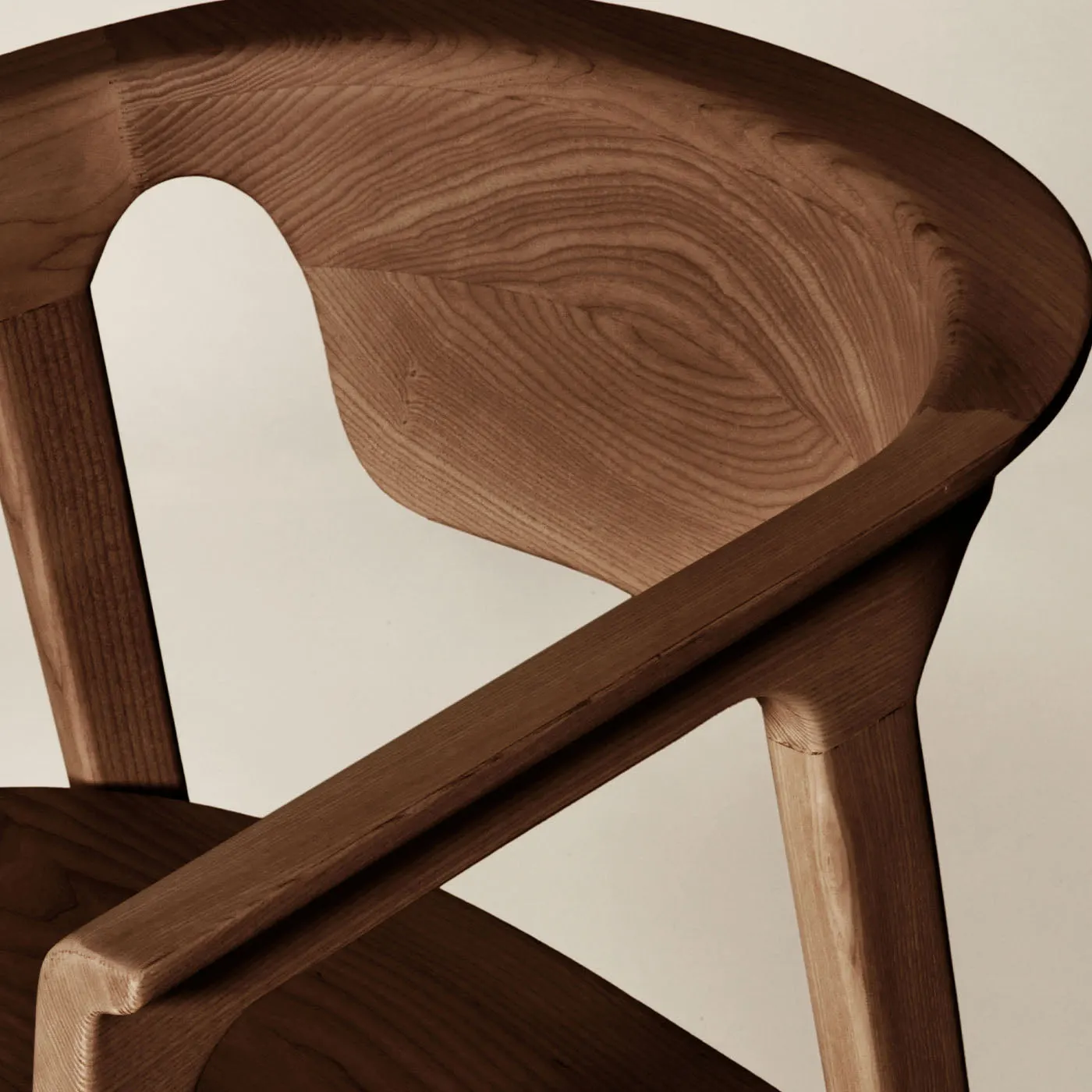Duna Brown Ash Wood Chair