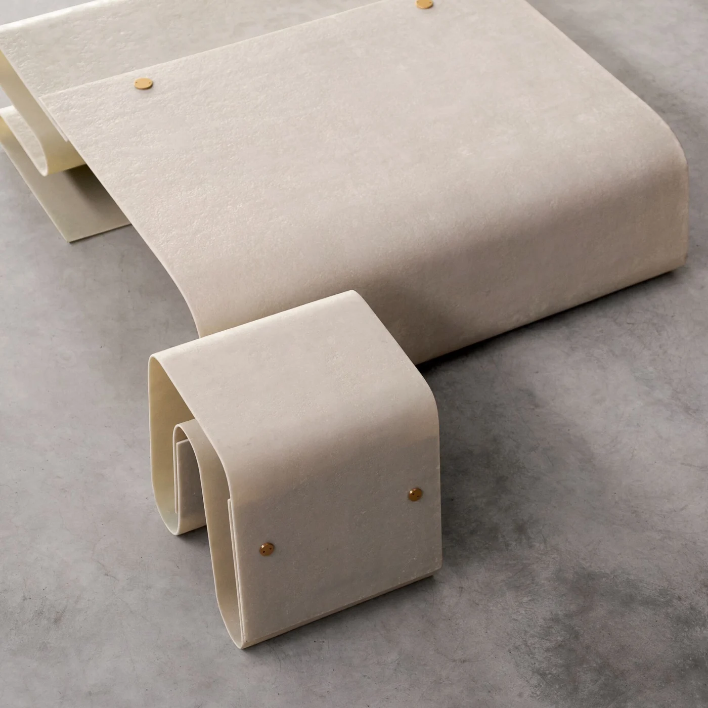 Dune Fiberglass Coffee Table By Draga & Aurel