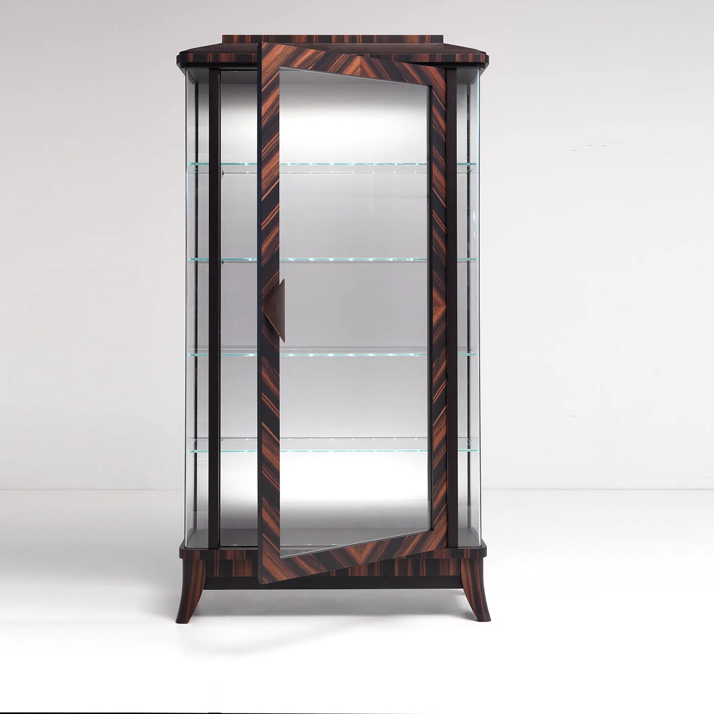 Ebony 1 Door Display Cabinet