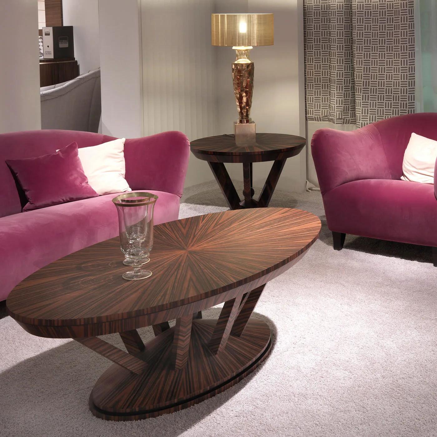 Ebony Round Side Table