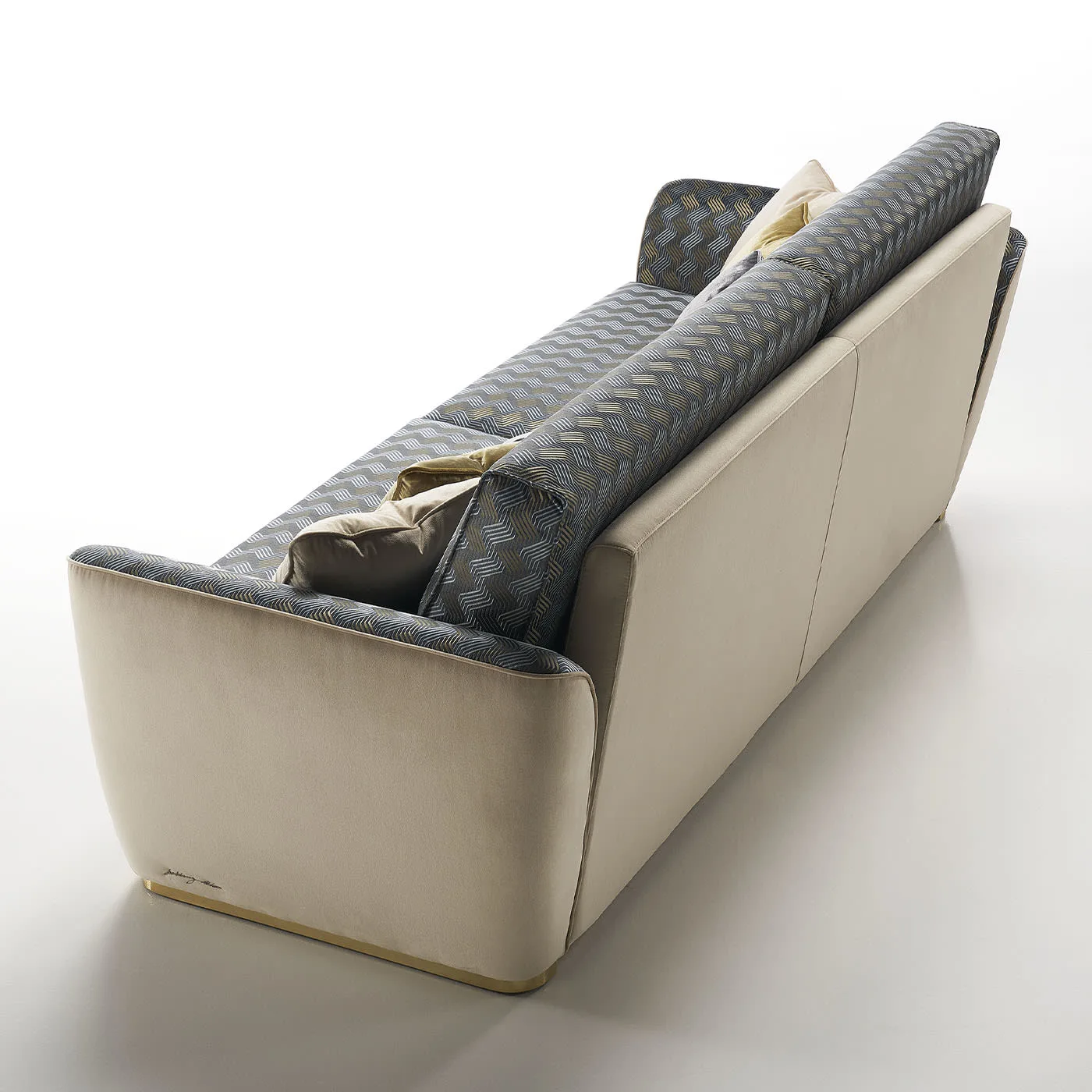 Emerson Sofa Blue & Golden Sofa