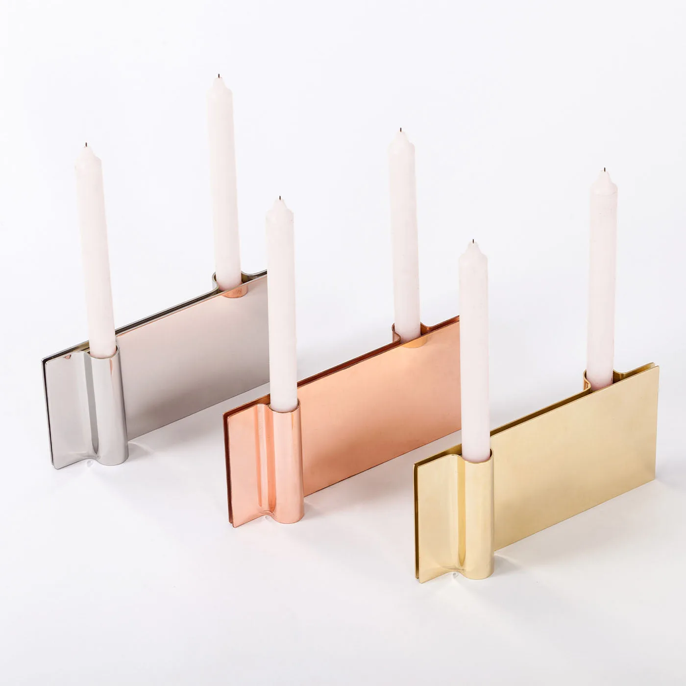 Folio Bronze Candle Holder