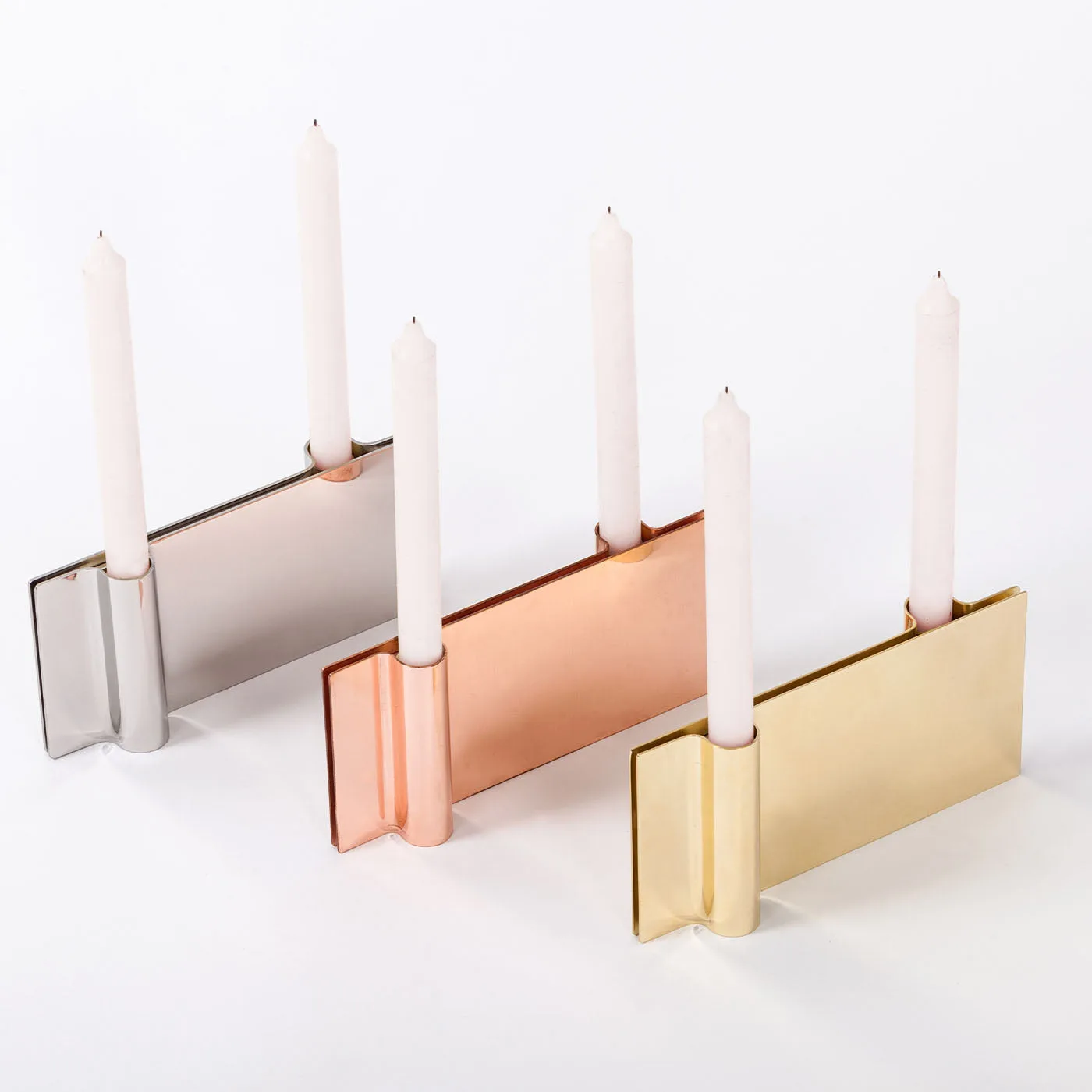 Folio Gold Candle Holder