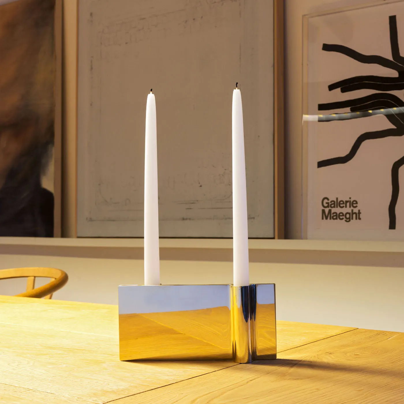 Folio Gold Candle Holder