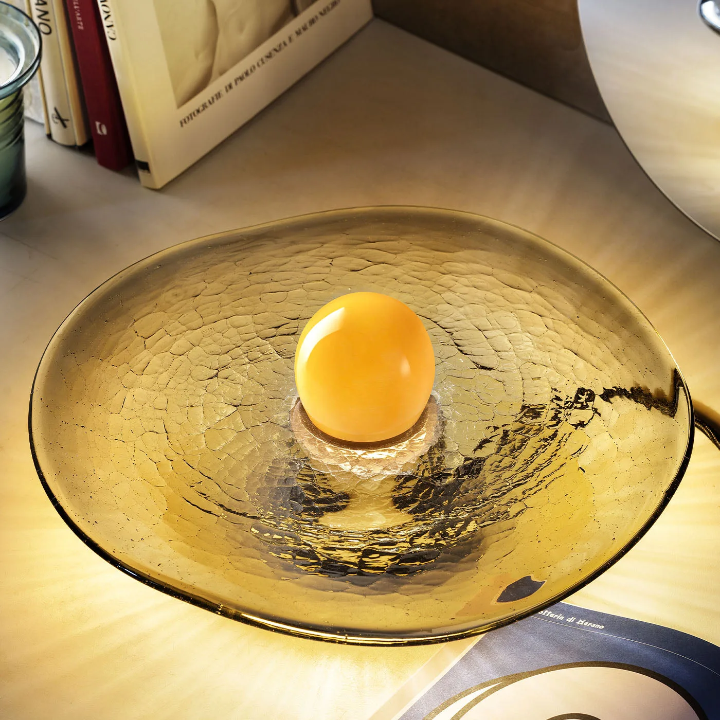 Full Moon Over High Water In Venice Murano Glass Lamp