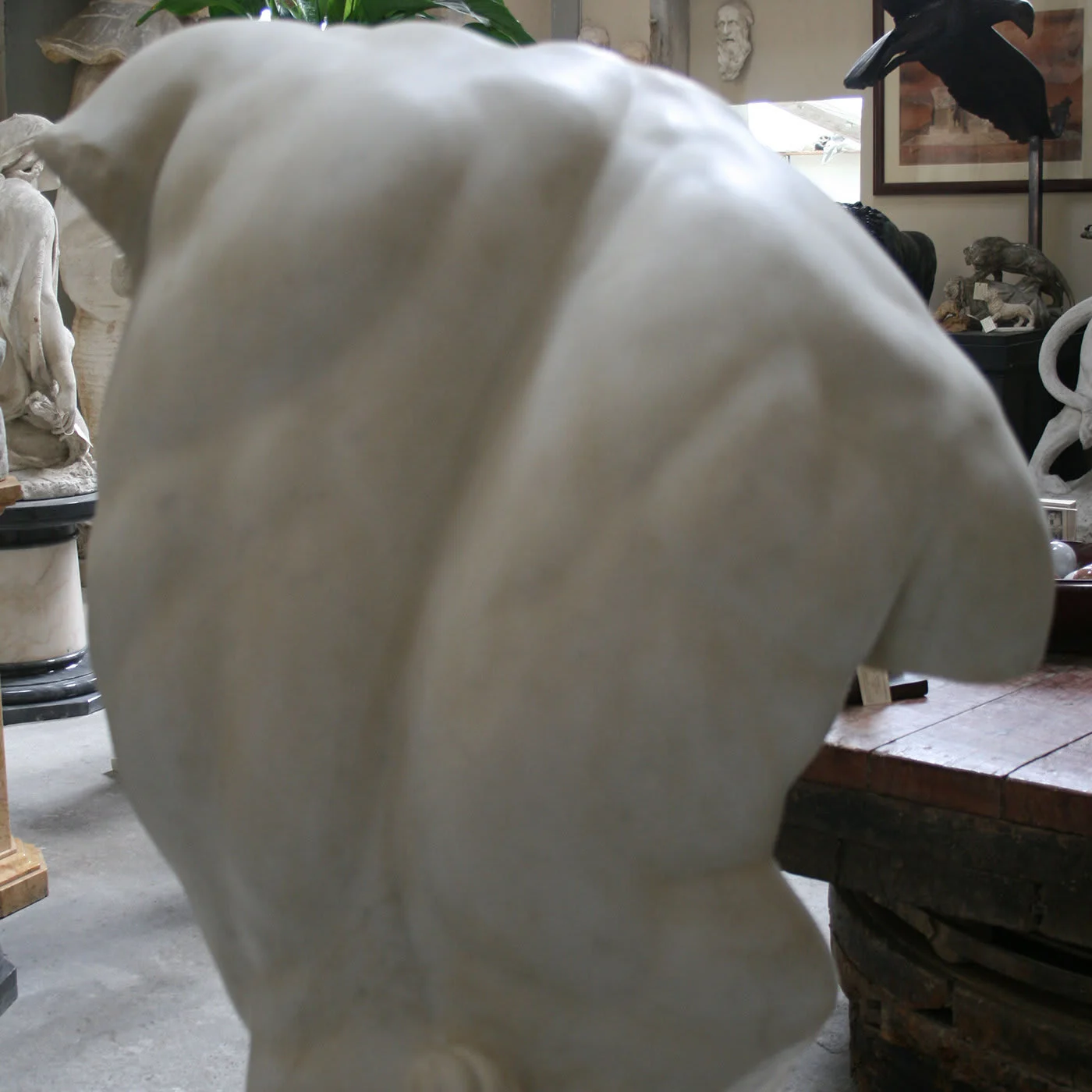 Gaddi Torso Marble Sculpture