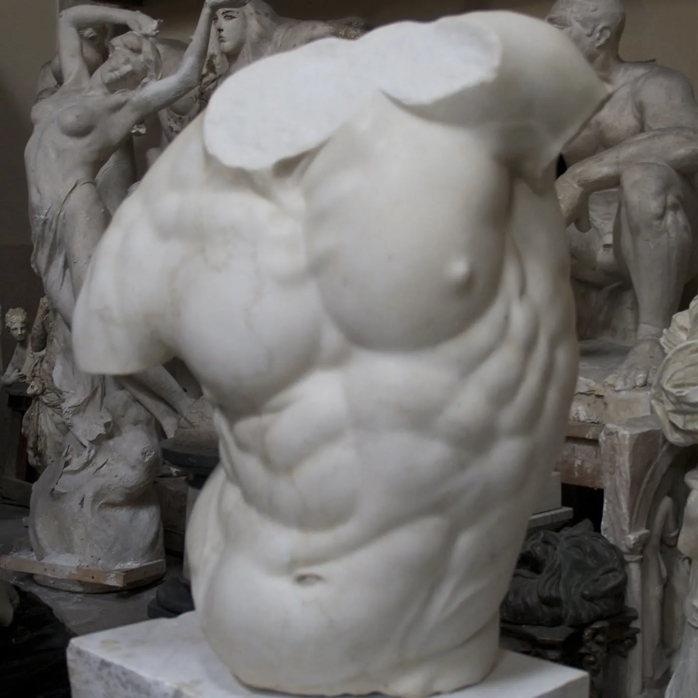Gaddi Torso Marble Sculpture