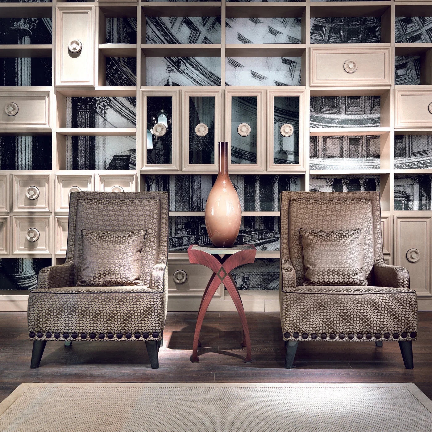 Gaspare Curved Legs End Table