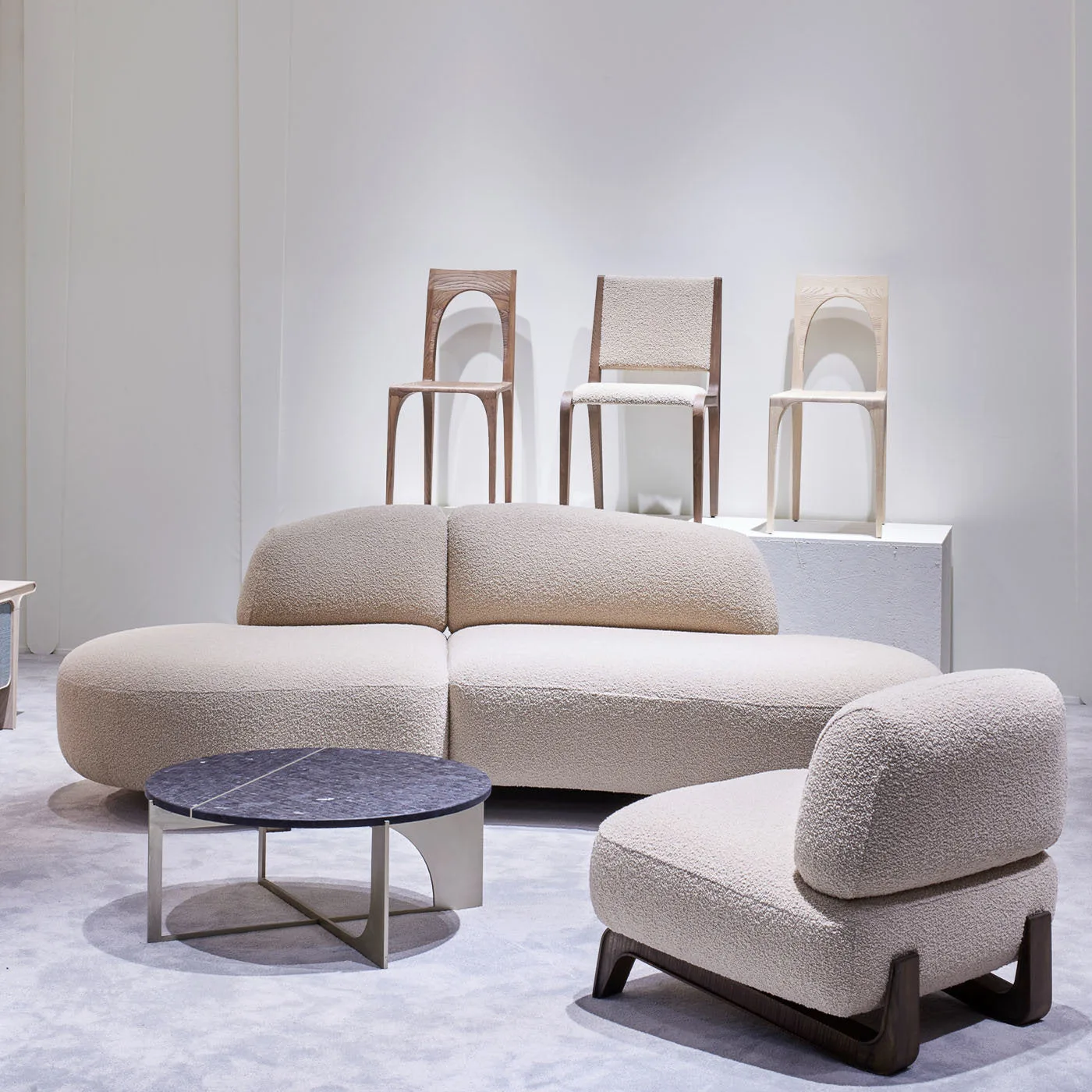 Gio Set of 2 Walnut Stained Chairs