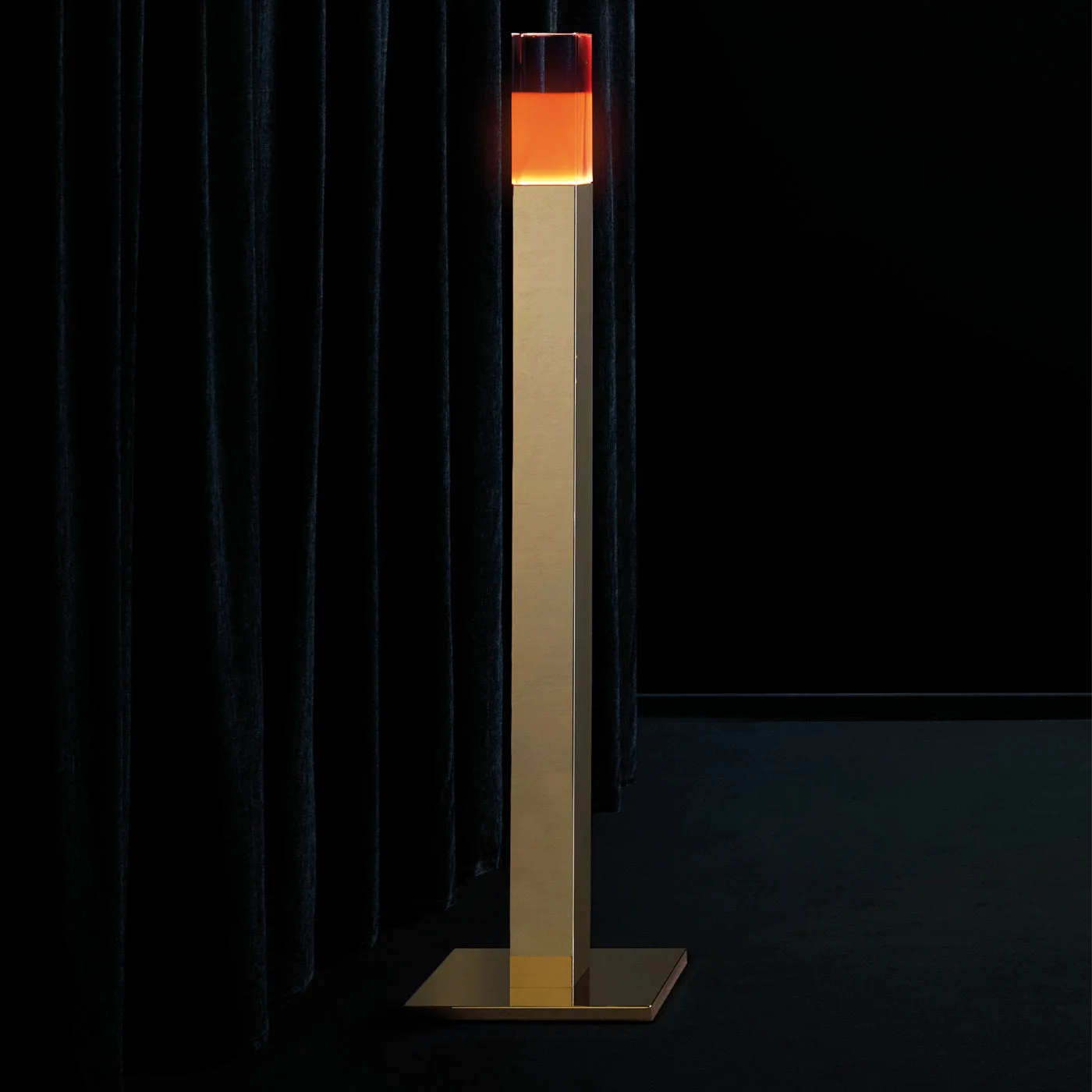 Giotto Gold Floor Lamp By Andrea Branzi