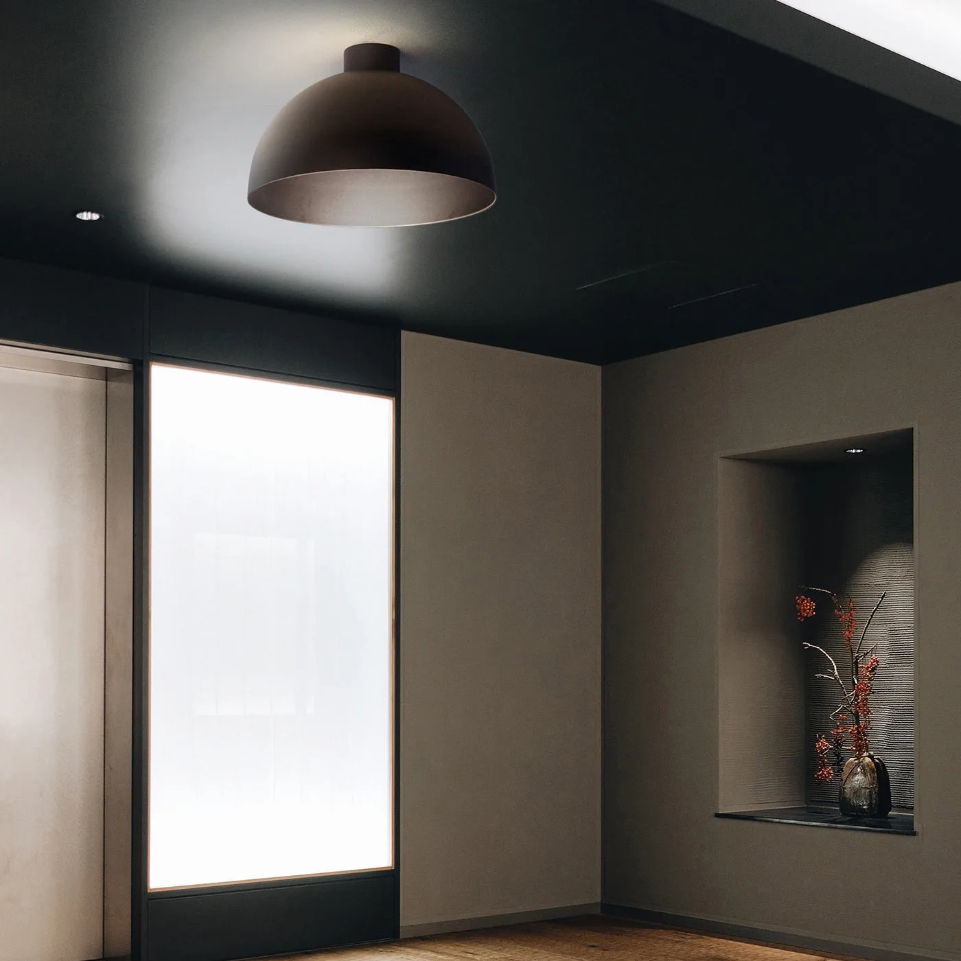 Giove Black Ceiling Lamp
