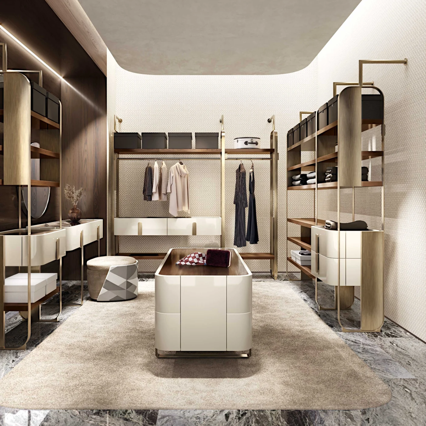 Giselle Custom Metal Storage Wall