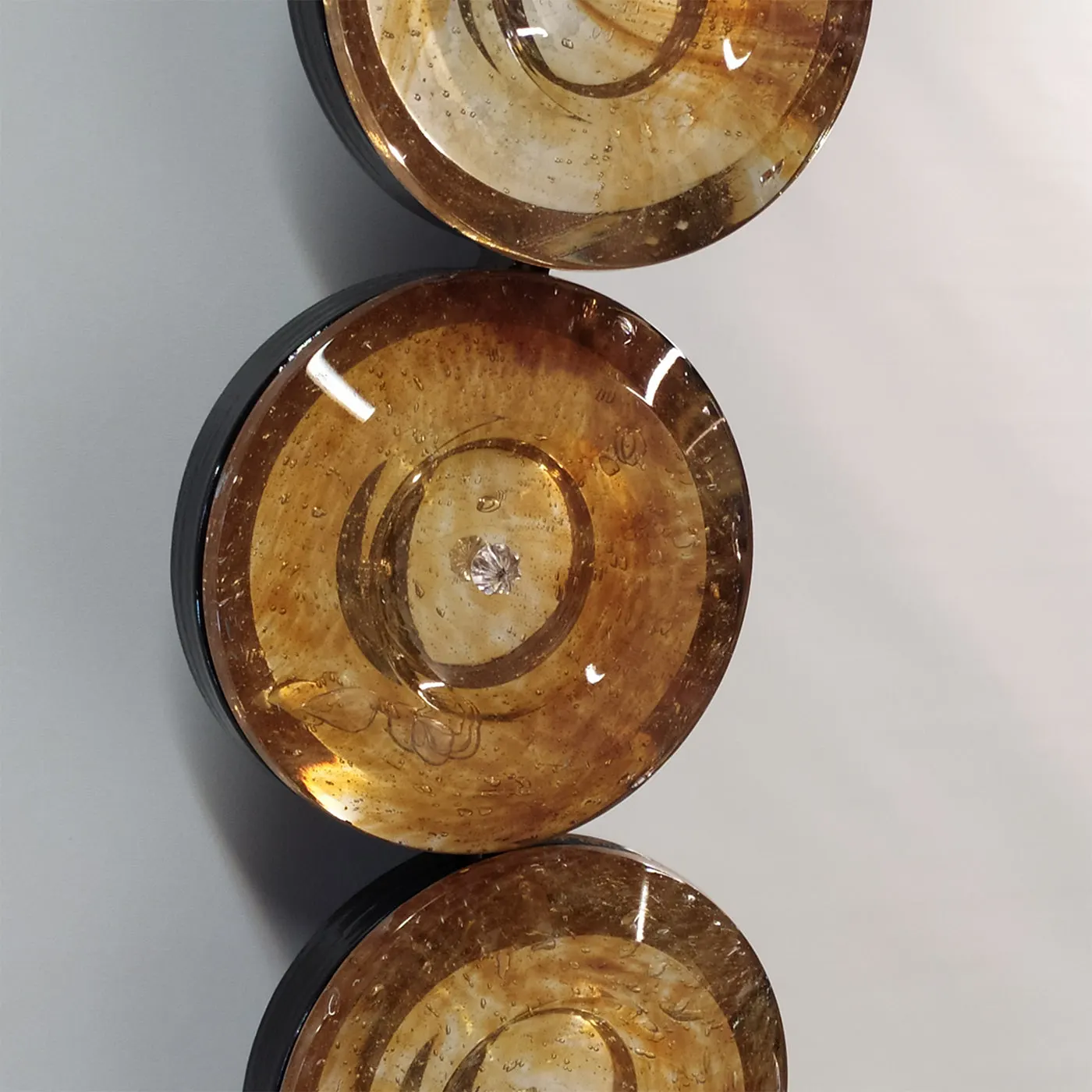 Goccia Ambra Murano Glass Wall Mirror