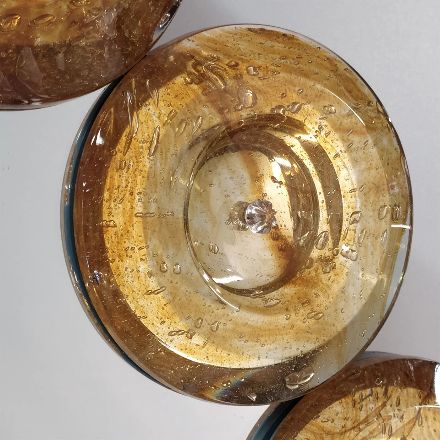 Goccia Ambra Murano Glass Wall Mirror