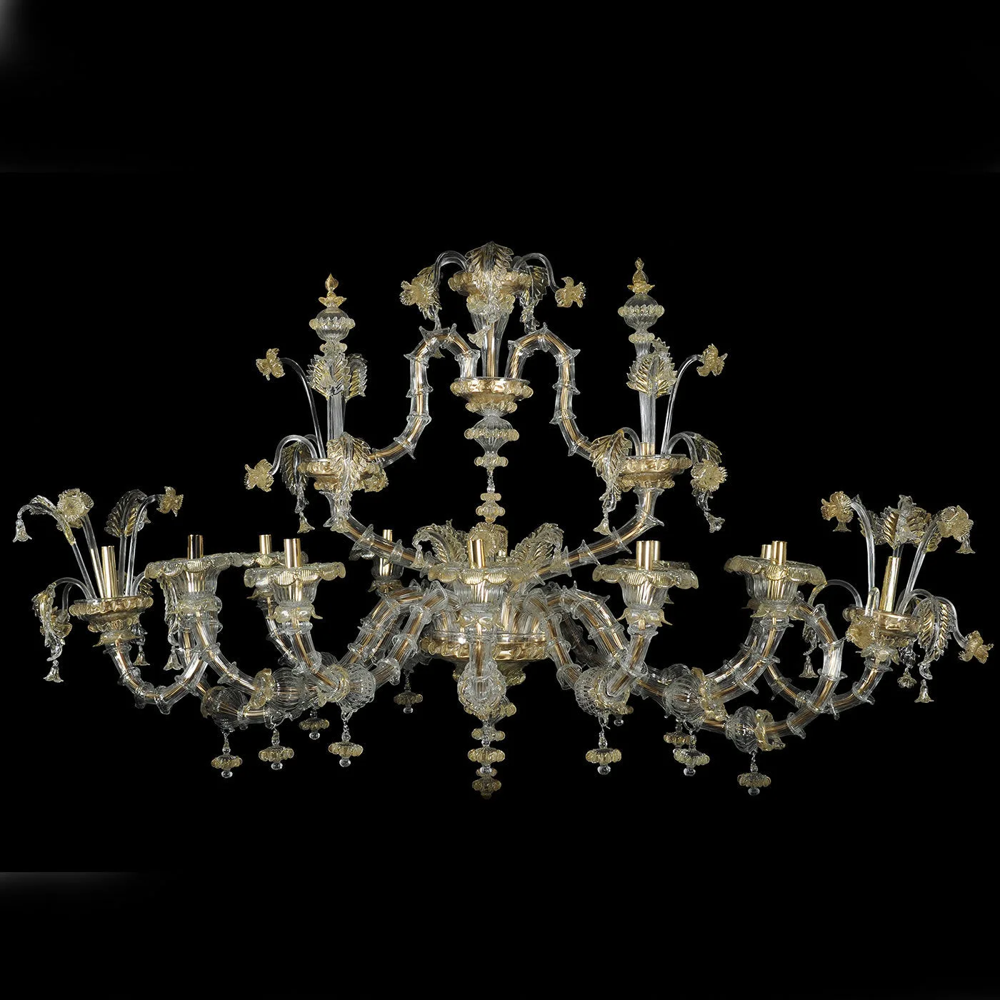 Golden Boat Chandelier