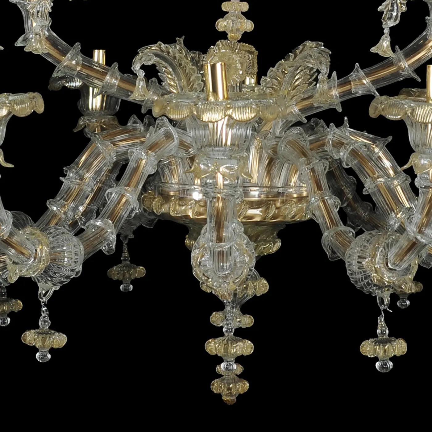 Golden Boat Chandelier