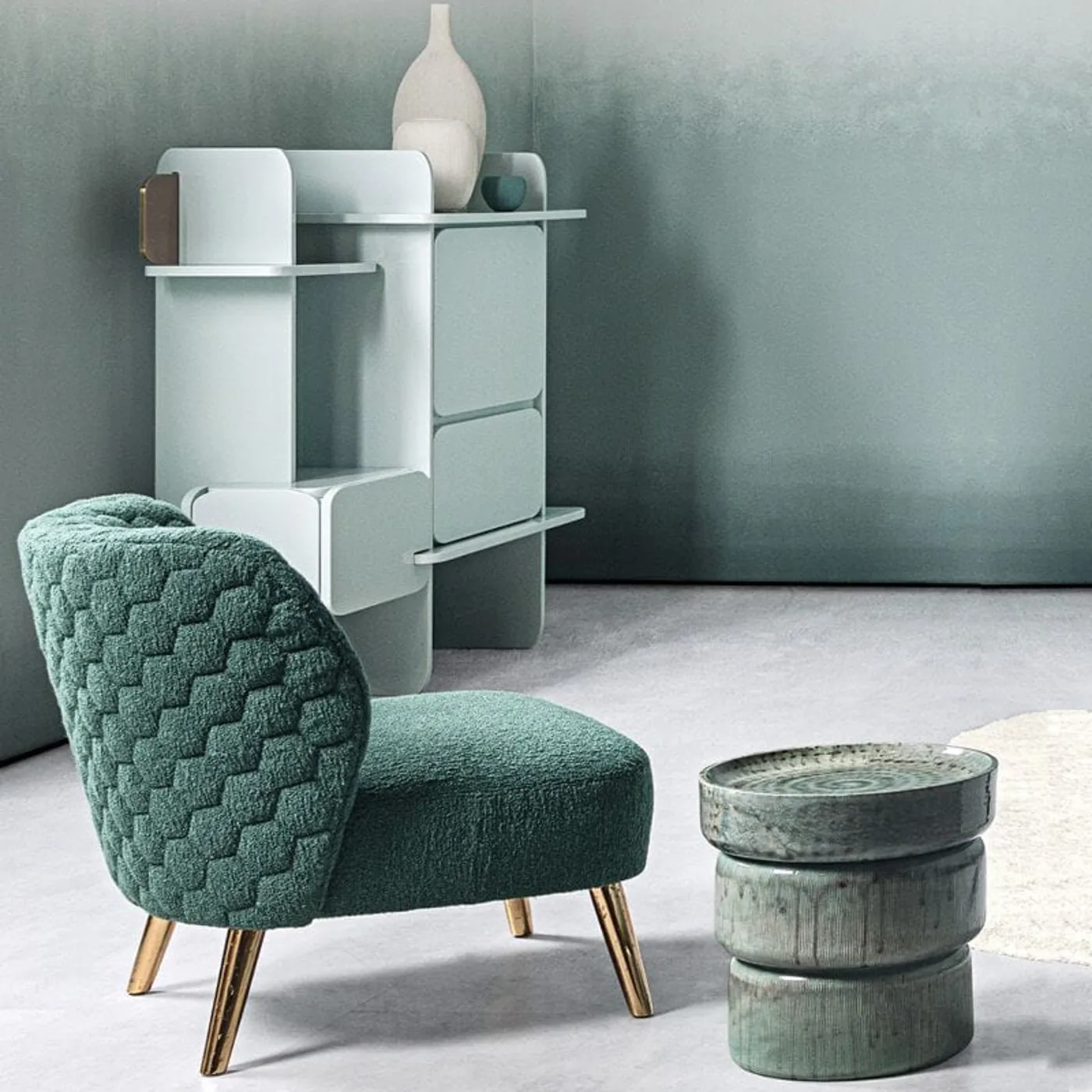 Green Marilou Armchair