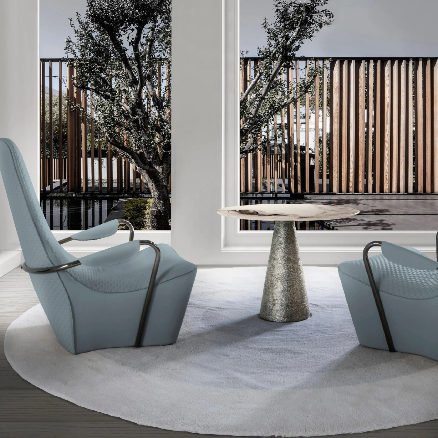 Grey Cheope Table By Luca Erba