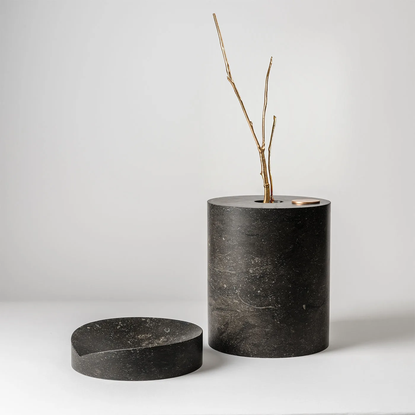 Here and Now Black Marquina Vase B