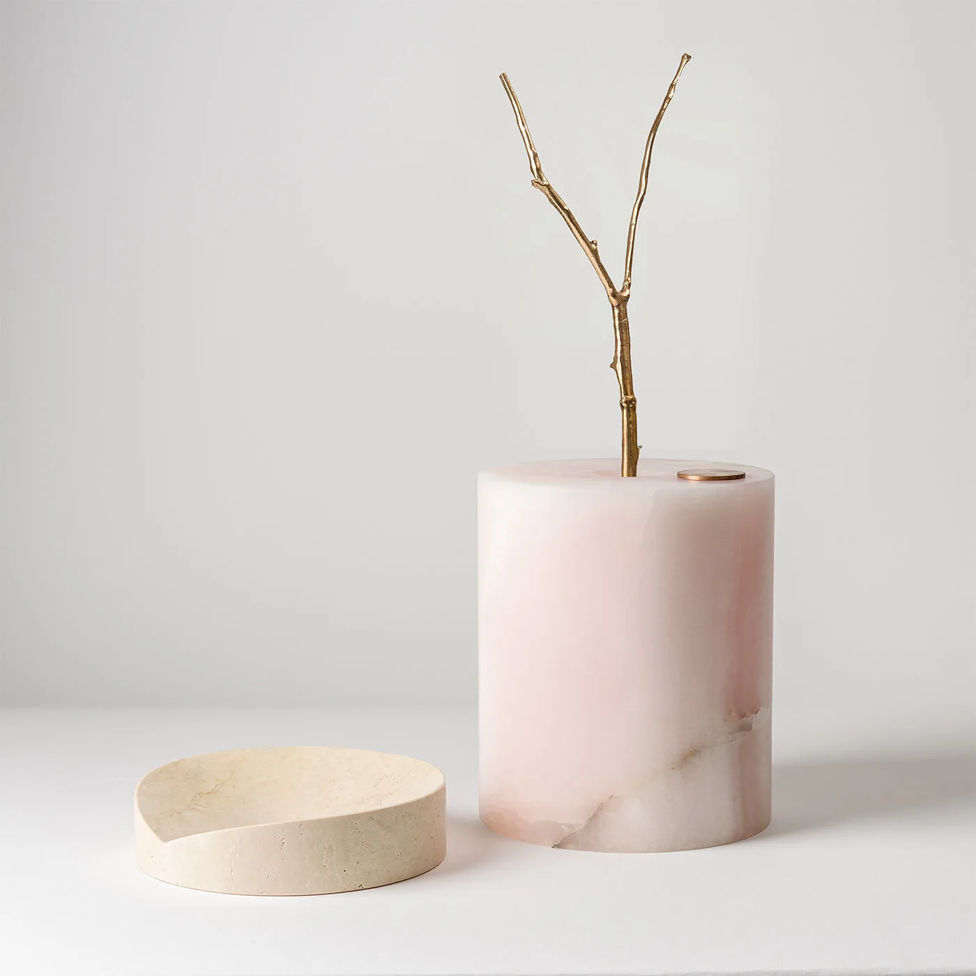 Here and Now Ostuni Travertine & Pink Onyx