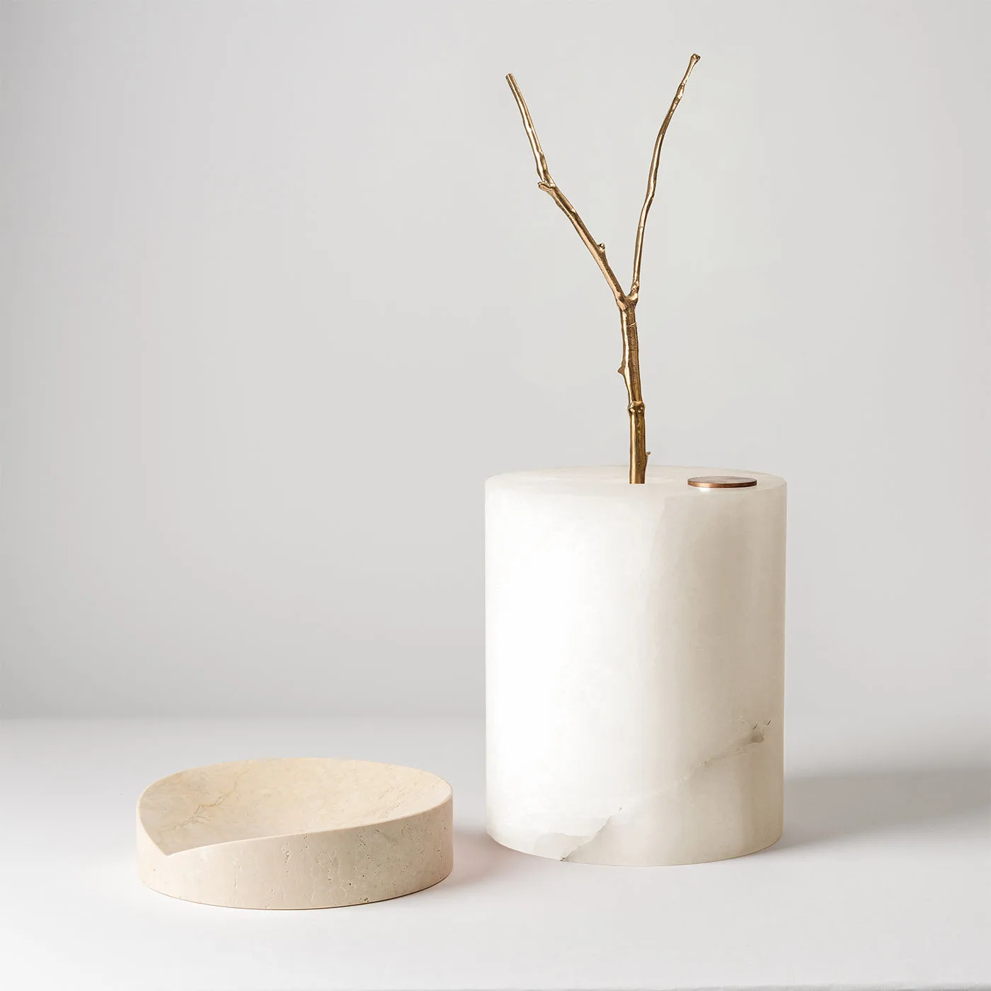 Here and Now White Onyx & Ostuni Travertine