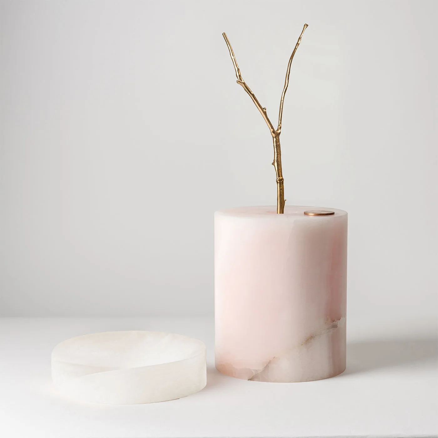 Here and Now White and Pink Onyx Vase B