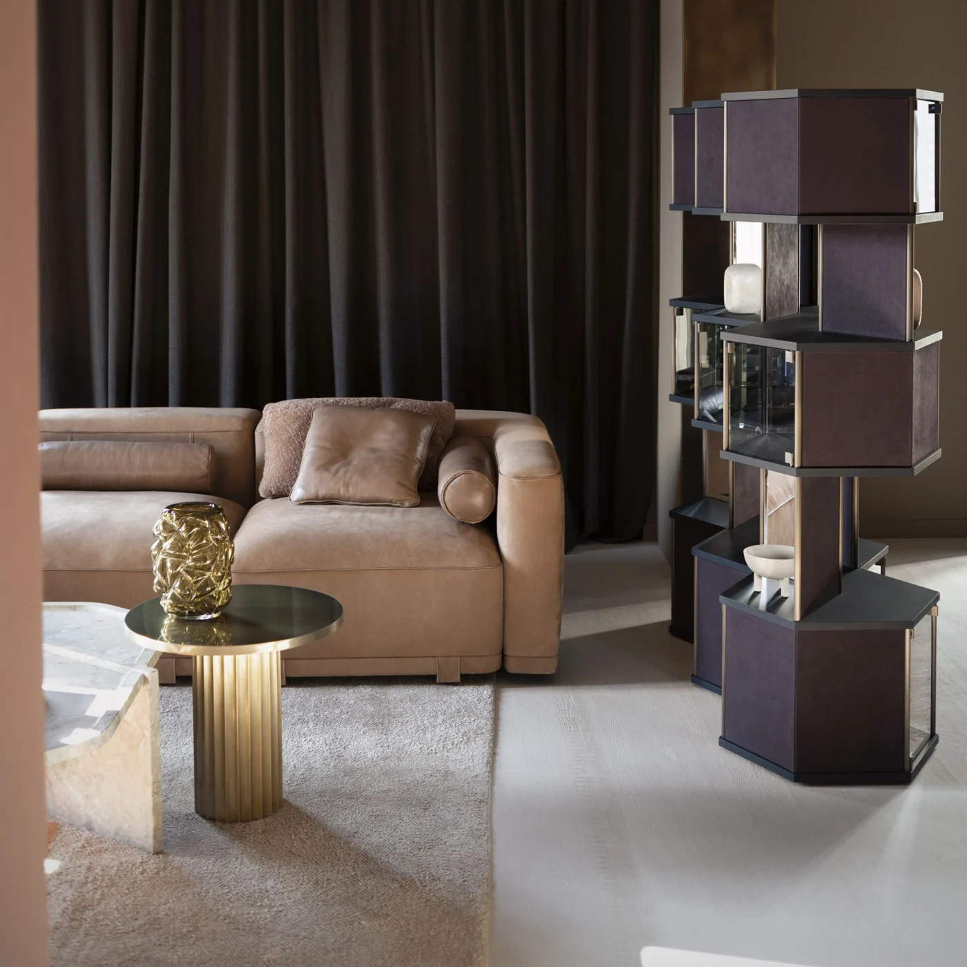 Hive Freestanding Double-Sided Open Bookcase By Pietro Russo