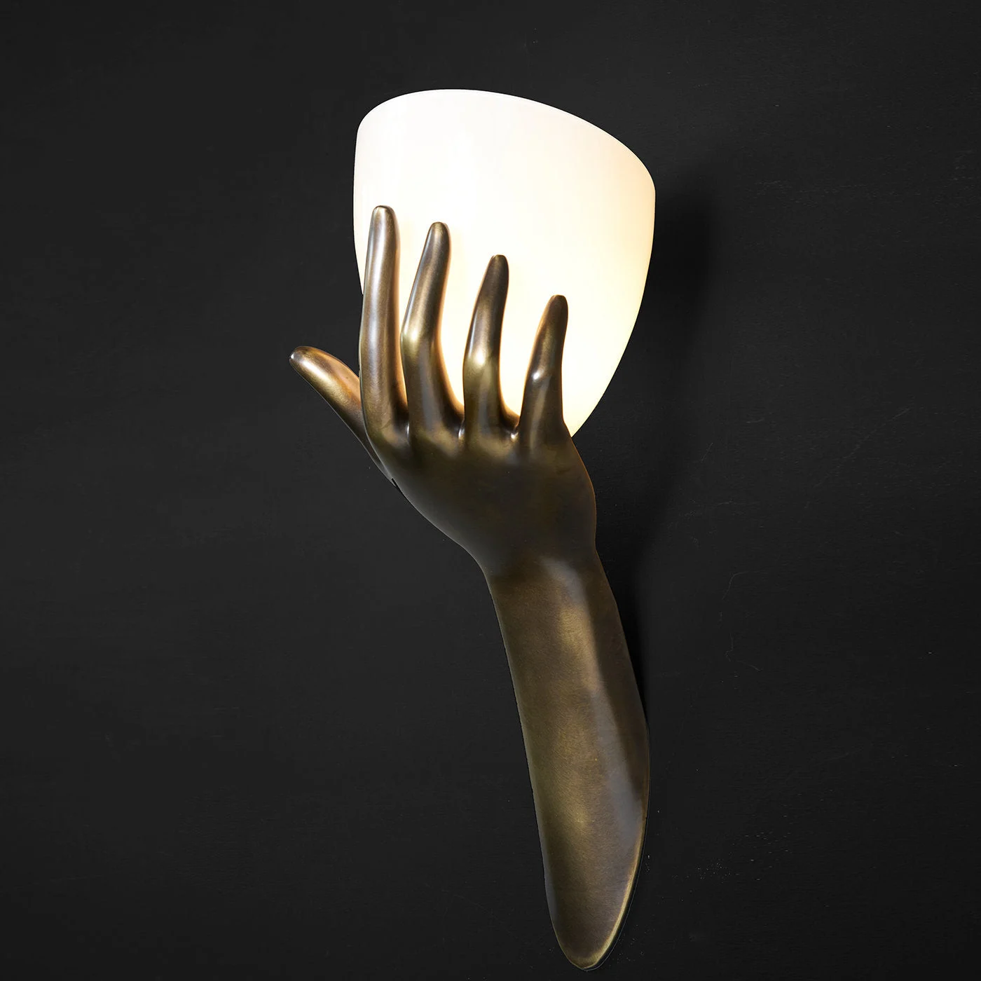 Human Bronze Wall Lamp