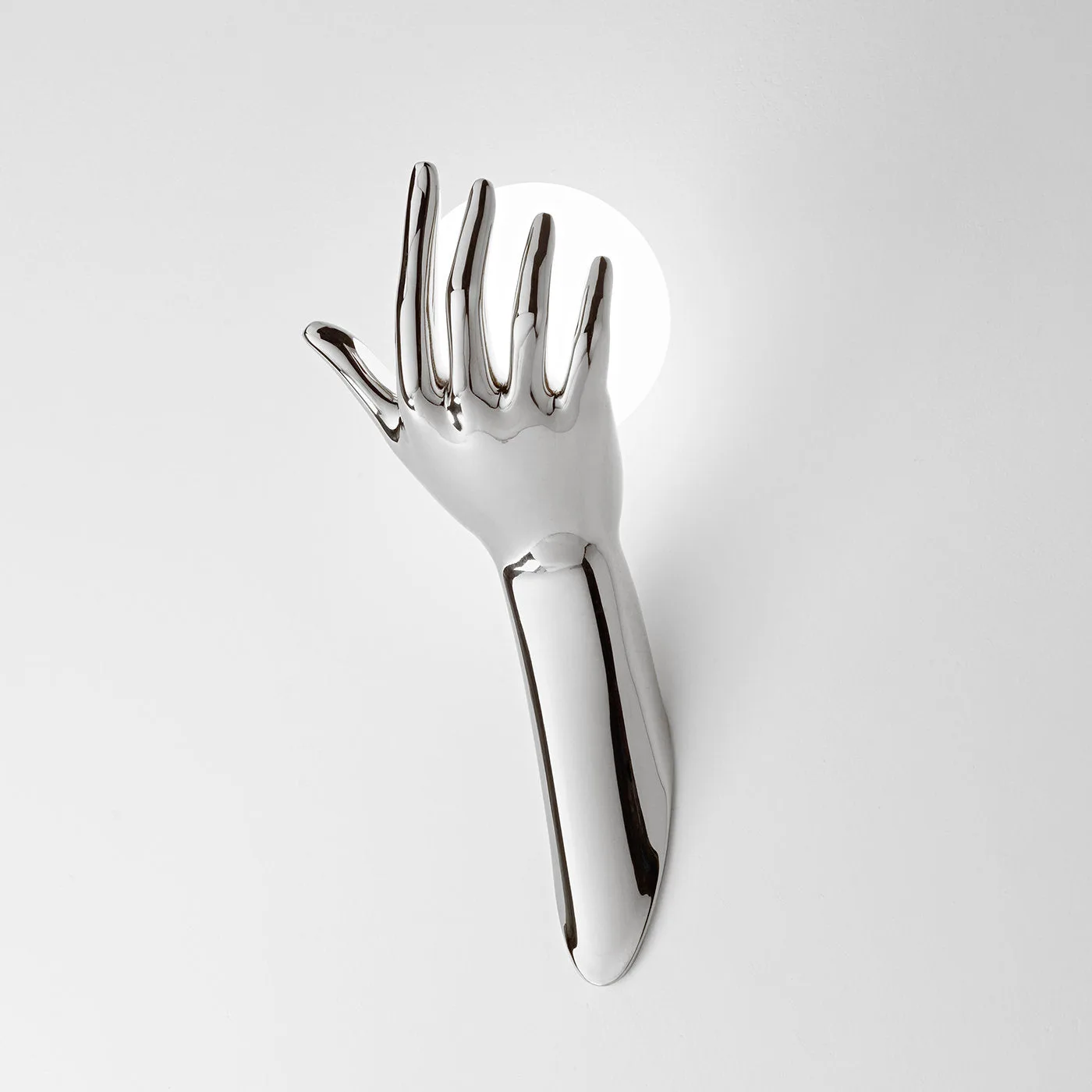 Human Chrome Wall Lamp