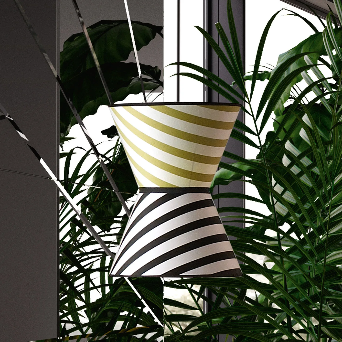 JL 118 Double Cone Pendant Light