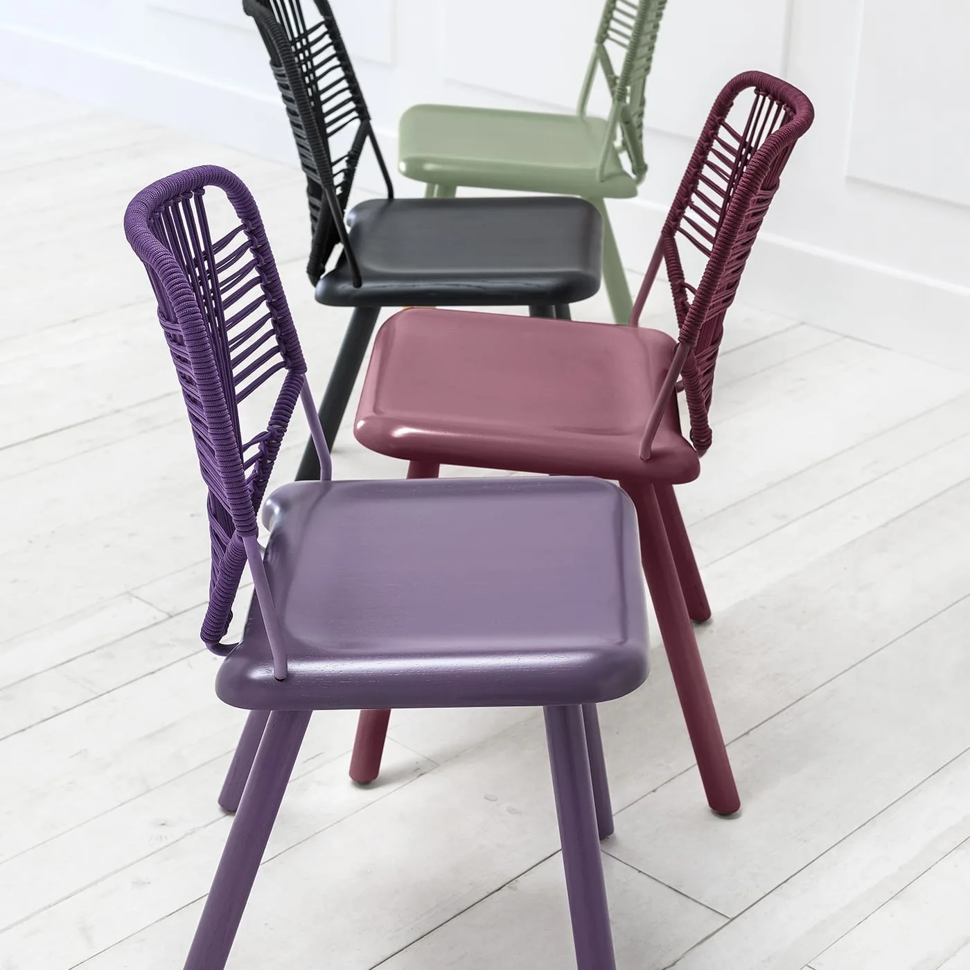 Jackie Purple Chair By Emilio Nanni
