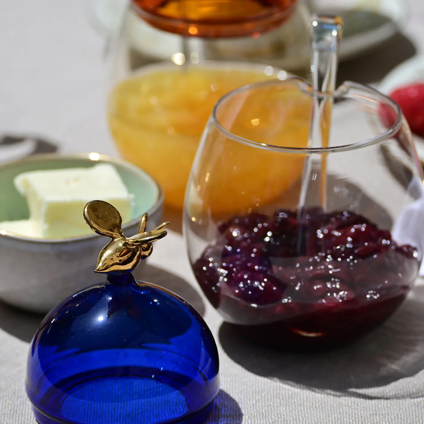 Jam Container With Bee Detail