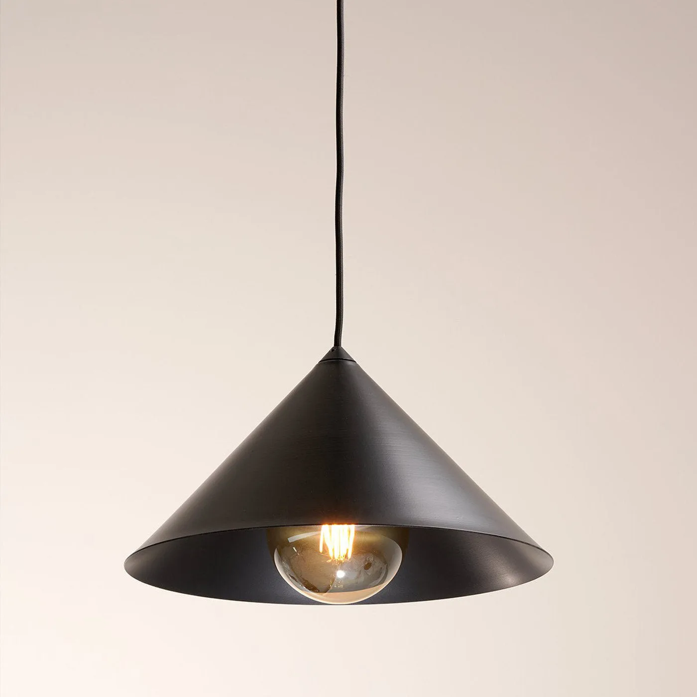 Jeena Black Pendant Lamp by Franco Zavarise