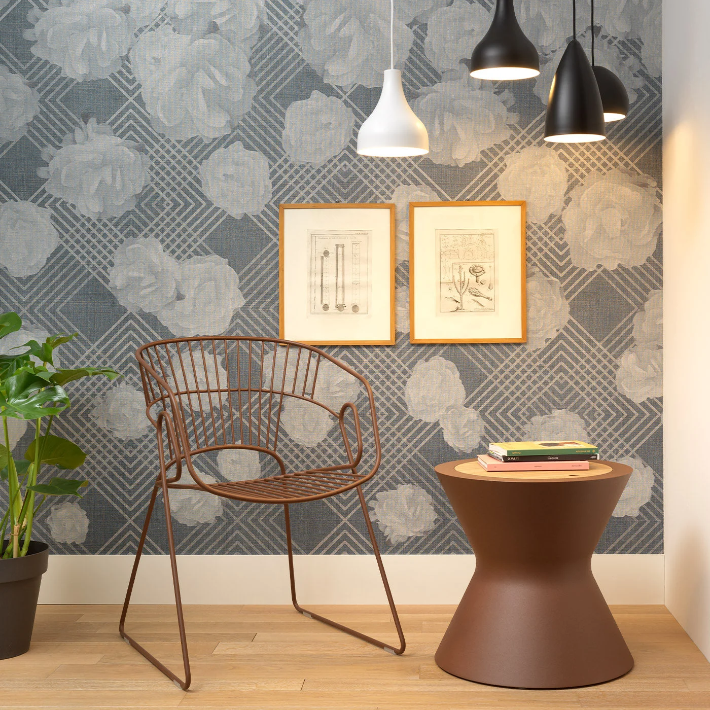 Kambo Corten Table With Storage Compartment