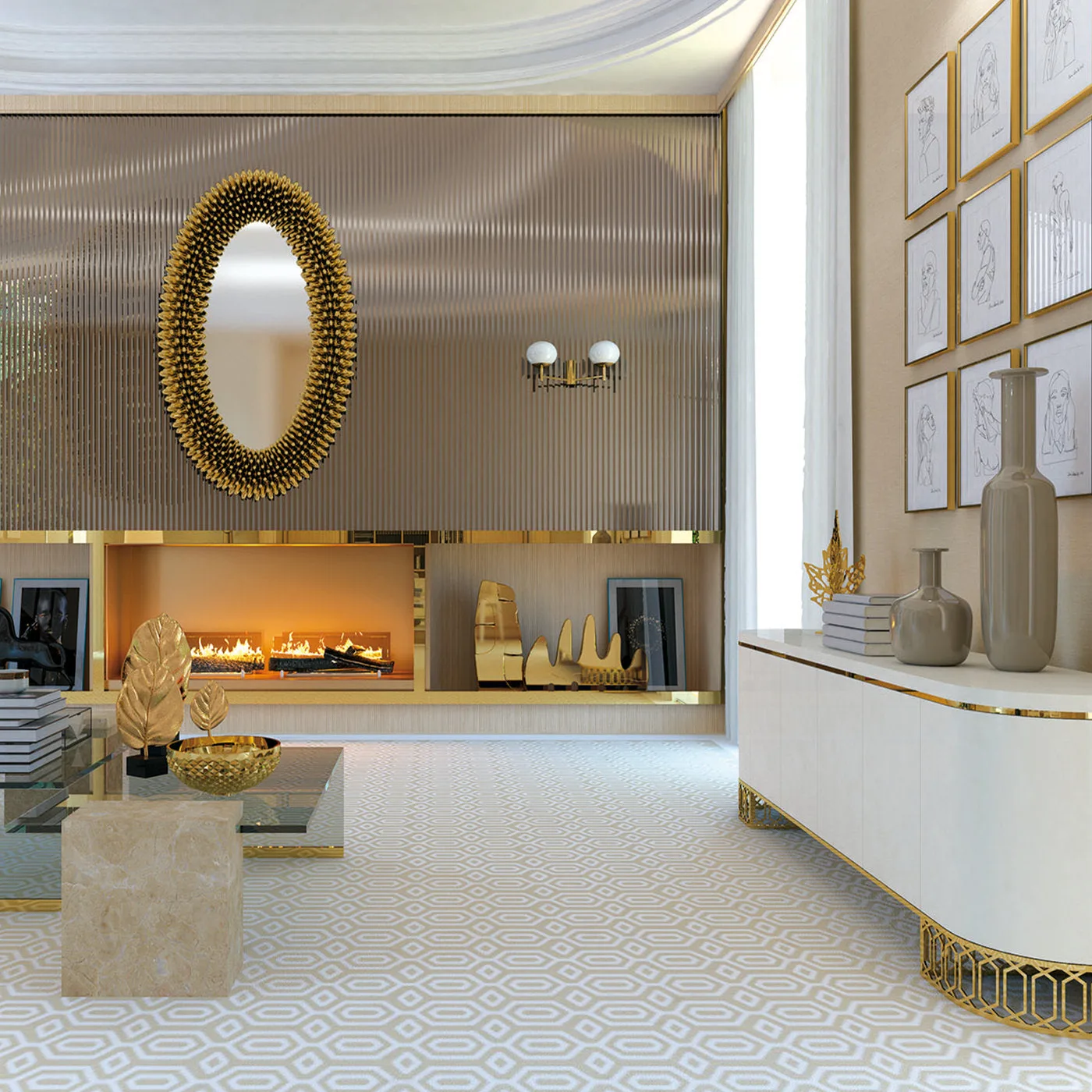 King White Sideboard by Giannella Ventura