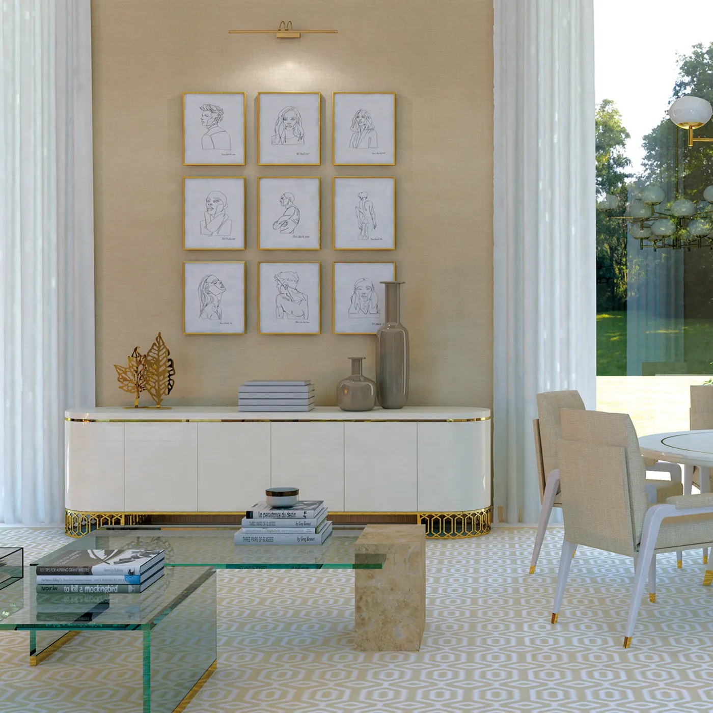 King White Sideboard by Giannella Ventura