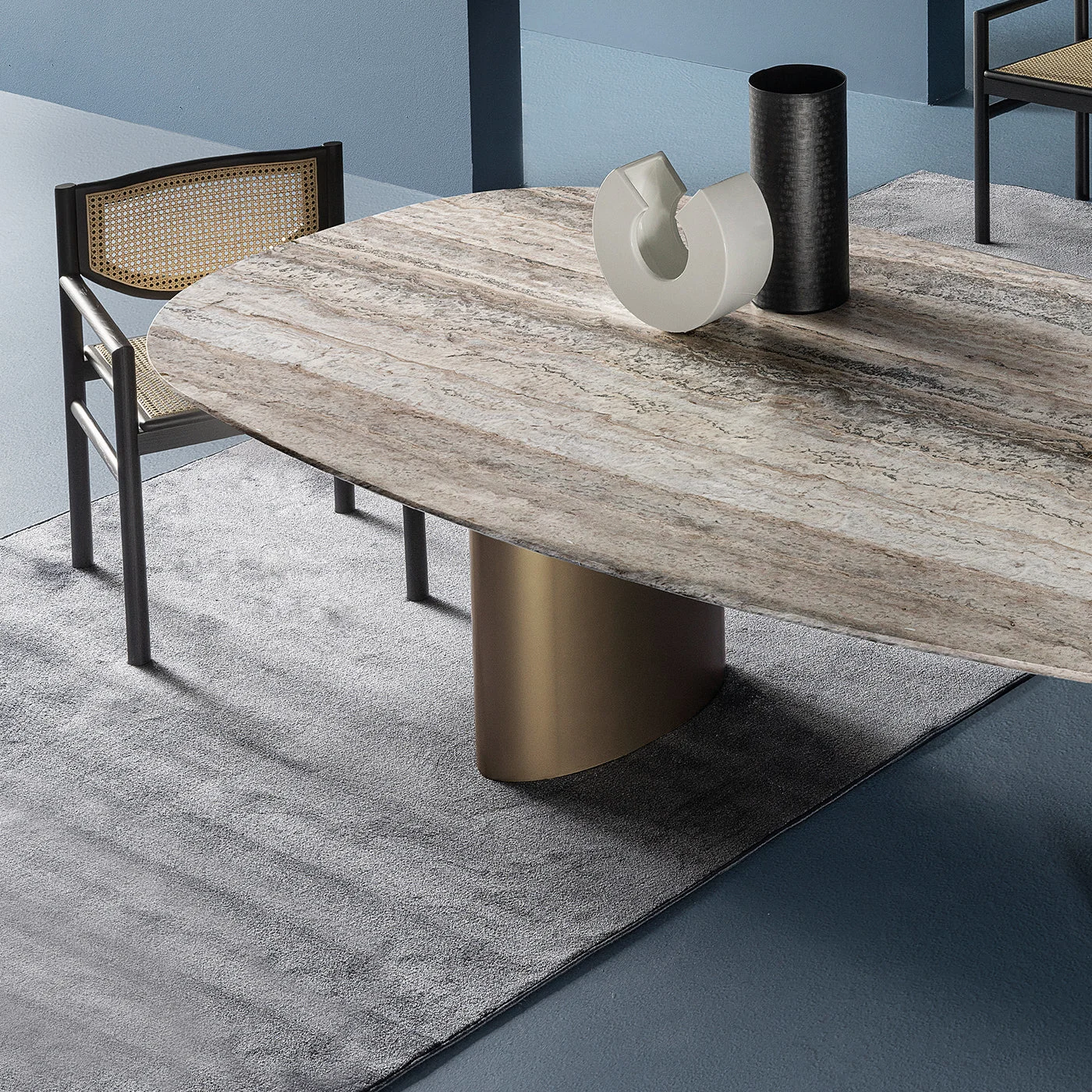 Klara Black Ash Wood & Natural Vienna Straw Chair by CSM