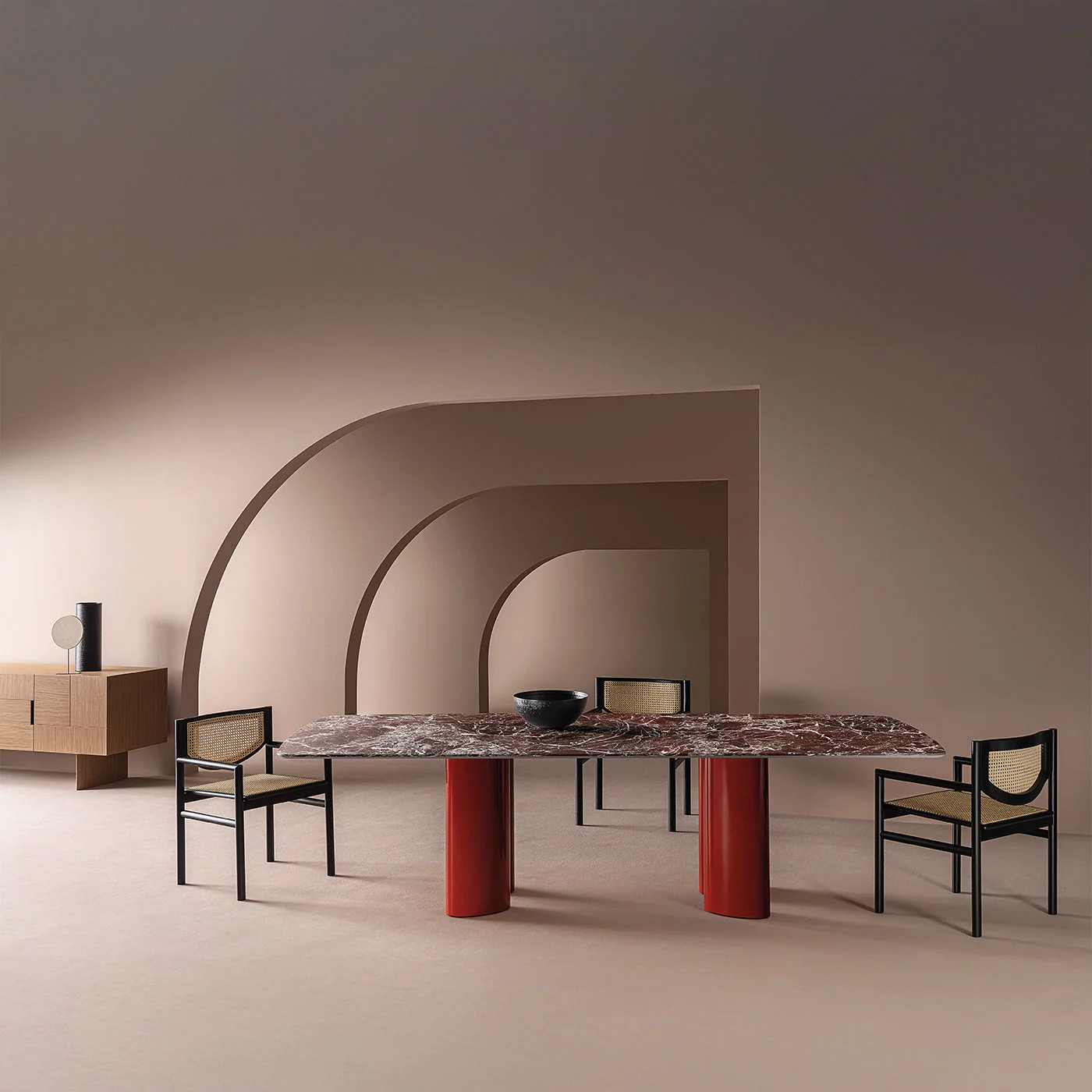 Klara Black Ash Wood & Natural Vienna Straw Chair by CSM