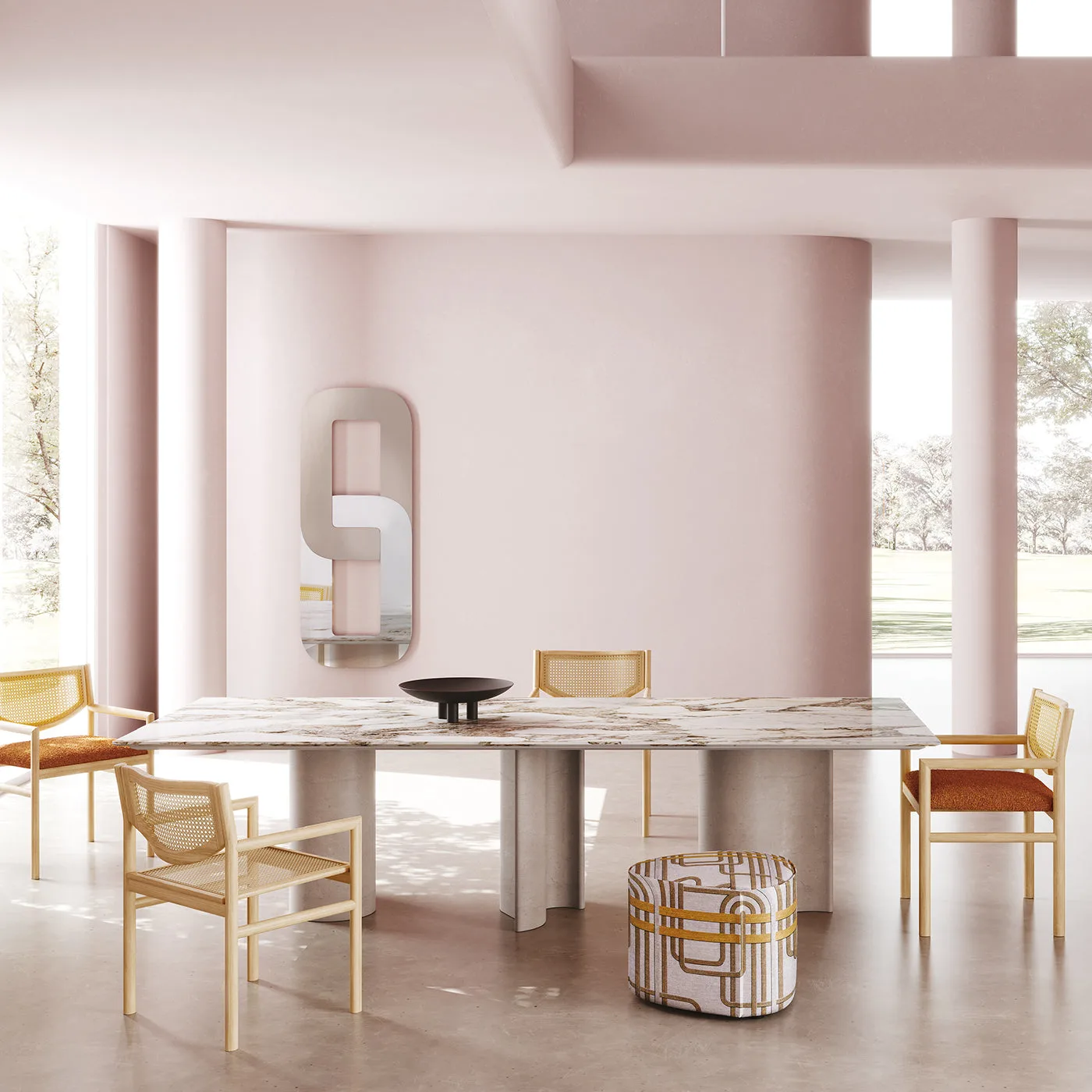 Klara natural ash wood & natural vienna straw chair by CSM