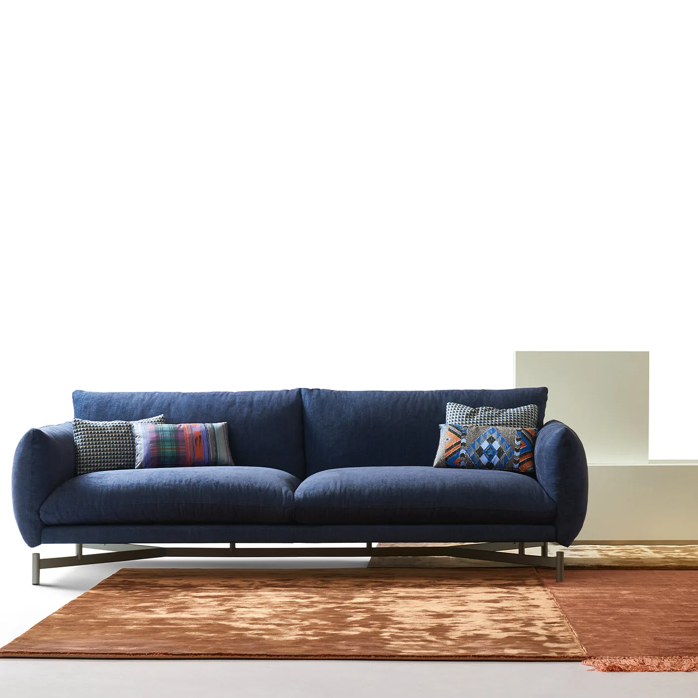 Koa Blue Sofa by Angeletti Ruzza