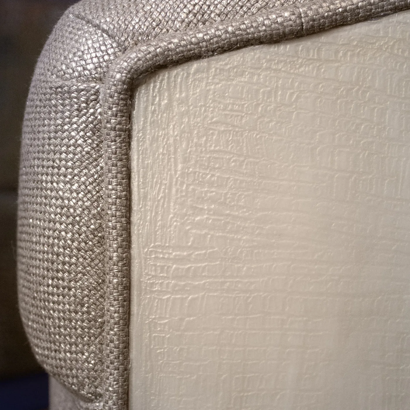 Komodova Gold Upholstered Armchair By Carlo Rampazzi