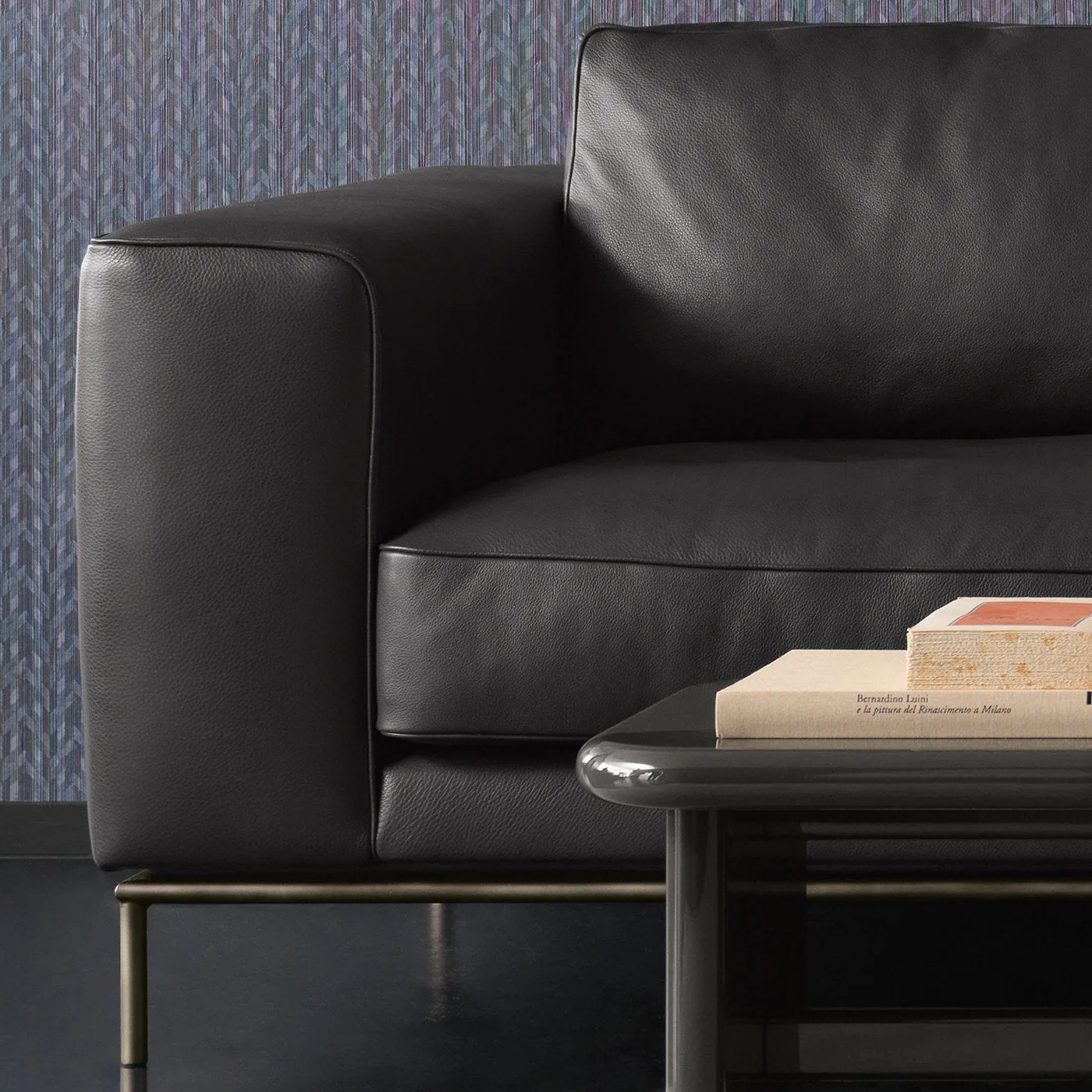 Kruger Black Lacquered Side Table