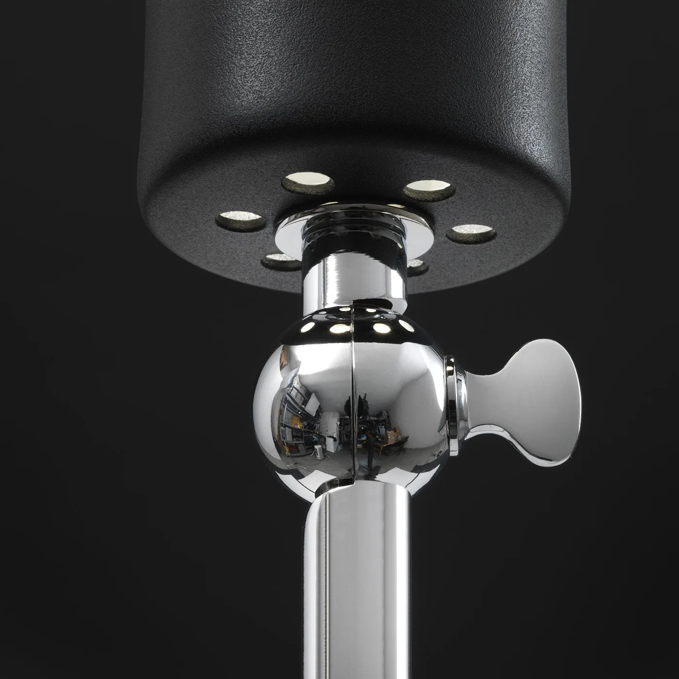 Lady V Low Floor Lamp in Chrome