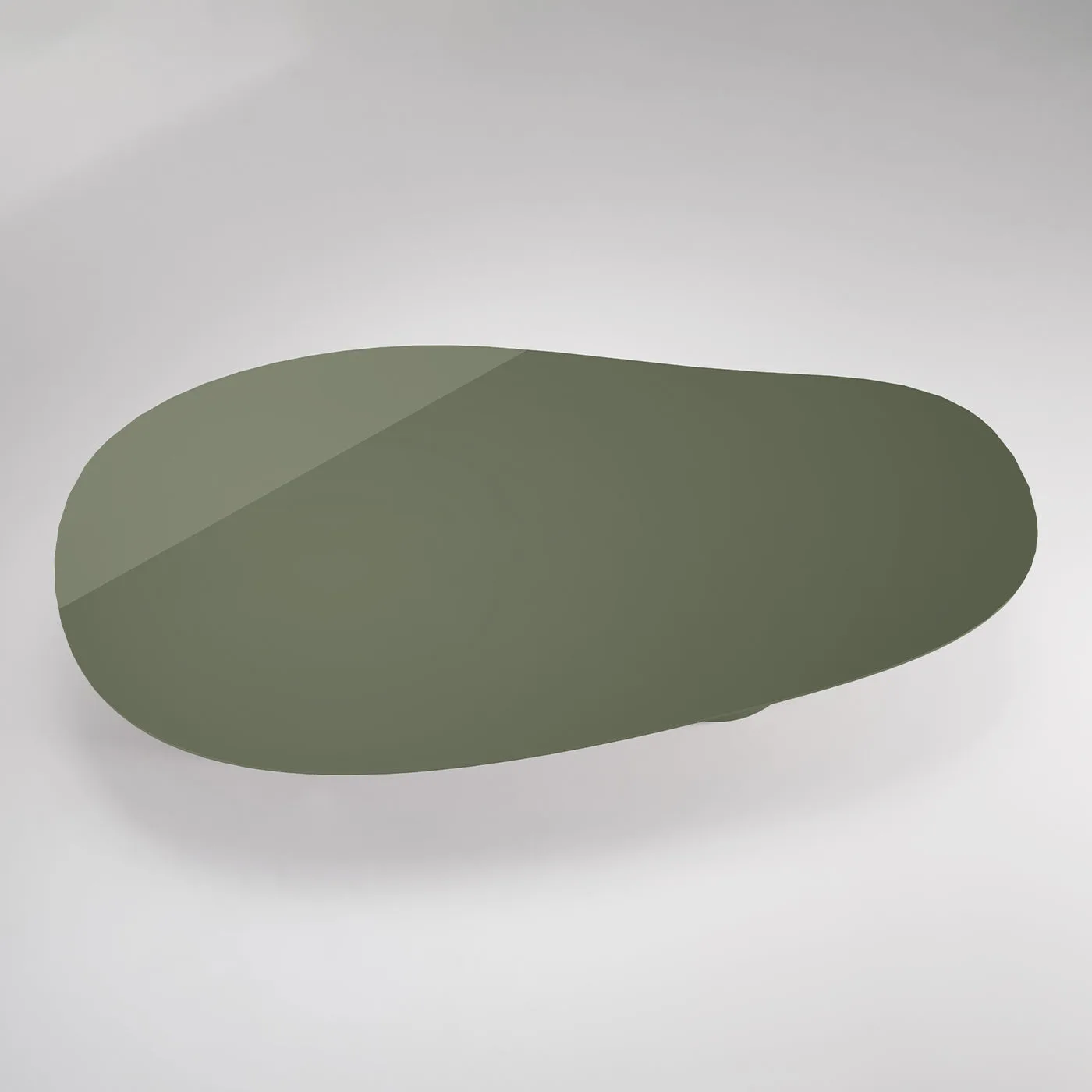 Laghi Il Glossy Velvet Green Wood Dining Table